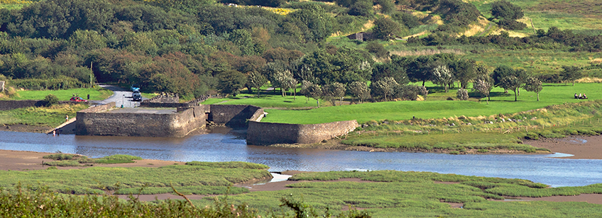 Kidwelly Quay From Hill